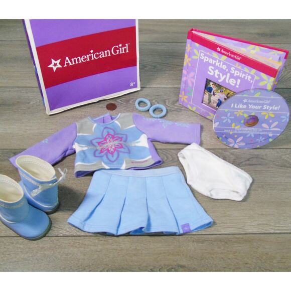 American Girl I Like Your Style MEET OUTFIT BOOK & CD Doll Boots Panties Box VTG - Picture 6 of 10